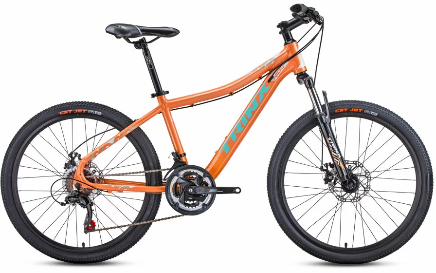 Реальное фото Велосипед TRINX N104 24" голубой/синий/оранжевый от магазина СпортЕВ