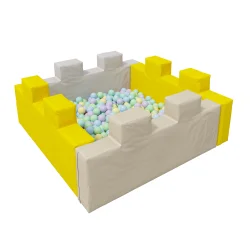 Сухой бассейн Romana «Форт» (pastel), 300 шариков (Zefir mix) ДМФ-МК-06.15.00 (pastel)