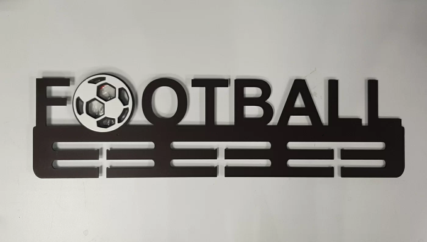 Реальное фото Медальница "Футбол" 60 см МФ01 от магазина СпортЕВ