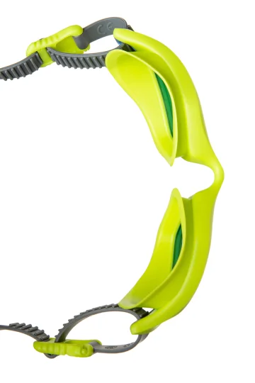 Реальное фото Очки для плавания Mad Wave Viper лайм M0424 21 0 32W от магазина Спортев