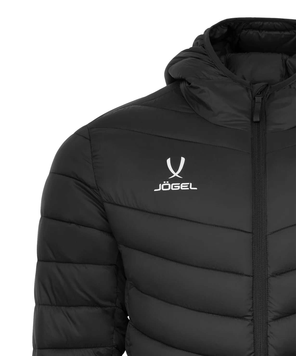 Реальное фото Куртка утепленная ESSENTIAL PerFormPROOF Light Padded Jacket, черный Jögel от магазина Спортев