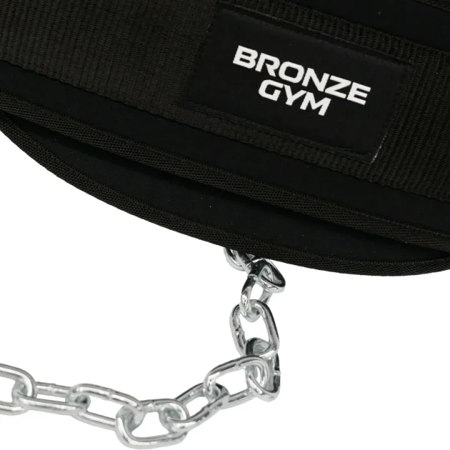 Реальное фото Пояс для отягощений BRONZE GYM с цепью от магазина Спортев