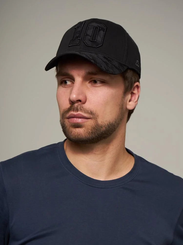 Реальное фото Бейсболка №10 черная р.55-58 20692 от магазина Спортев