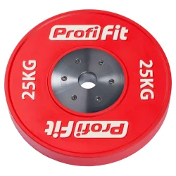 Диск профессиональный обрезиненный цветной D51 мм PROFI-FIT 25 кг