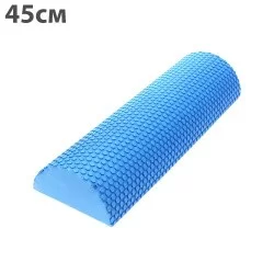 Ролик для йоги полукруг 45x15х7,5 см C28847-1 ЭВА синий