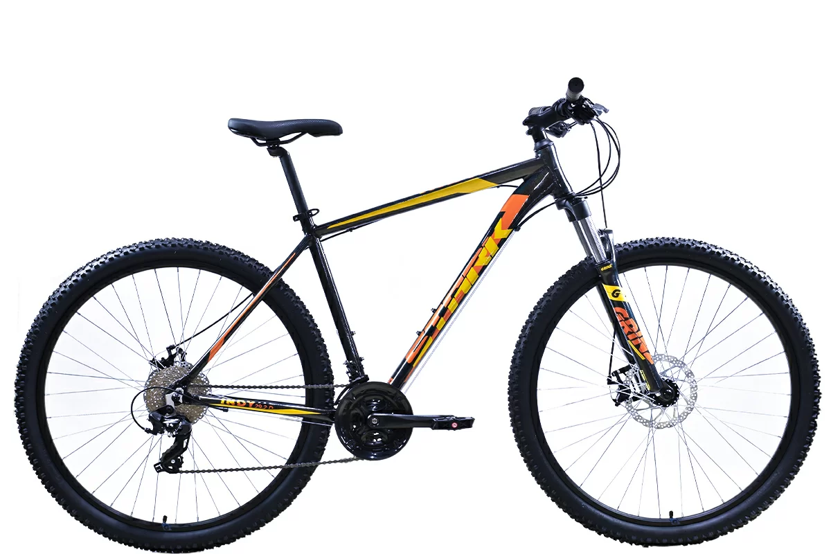 Реальное фото Велосипед Stark Indy 29.2 D (2024) темный мультицвет/оранжевый, желтый от магазина Спортев