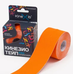 Тейп Кинезио Kinexib Pro 5 м * 5 см оранжевый 27222