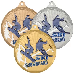 Комплект медалей MZP 581-50 (G/S/B) сноуборд/горные лыжи (D-50мм, s-2 мм)