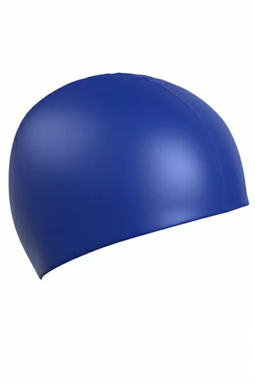 Реальное фото Шапочка для плавания Mad Wave Standard Silicone Cap синий 9973 0 04 от магазина Спортев