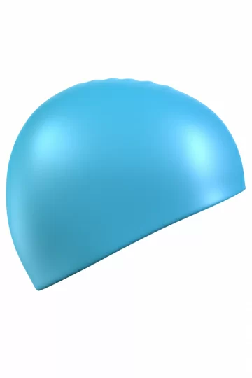 Реальное фото Шапочка для плавания Mad Wave Standard Silicone Cap лазурный 9973 0 08 от магазина Спортев