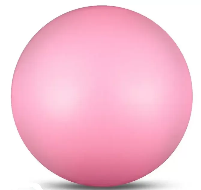 Реальное фото Мяч для художественной гимнастики 19 см 400 г Indigo металлик розовый IN329 от магазина СпортЕВ