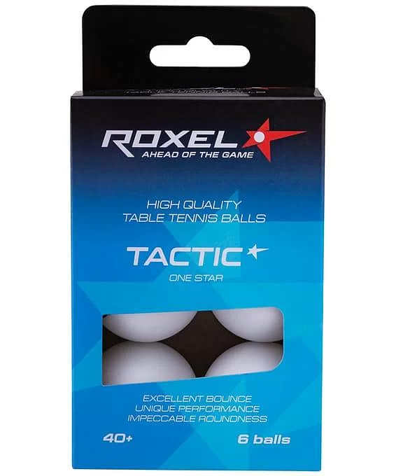 Реальное фото Мяч для настольного тенниса Roxel 1* Tactic белый (1 шт) 16061 от магазина СпортЕВ
