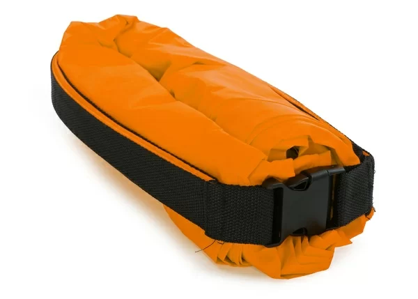 Реальное фото Лежак надувной Greenwood Lazy Bag 250 х 70см оранжевый от магазина СпортЕВ