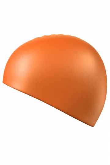 Реальное фото Шапочка для плавания Mad Wave Standard Silicone Cap оранжевый 9973 0 07 от магазина Спортев