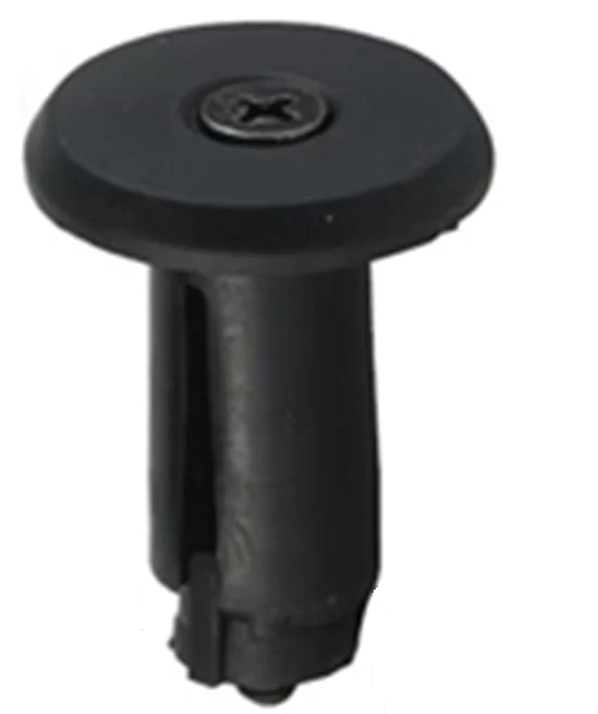 Реальное фото Заглушки ручек руля HL-08 d-17,6 мм нейлоновые чёрные 150288 от магазина Спортев