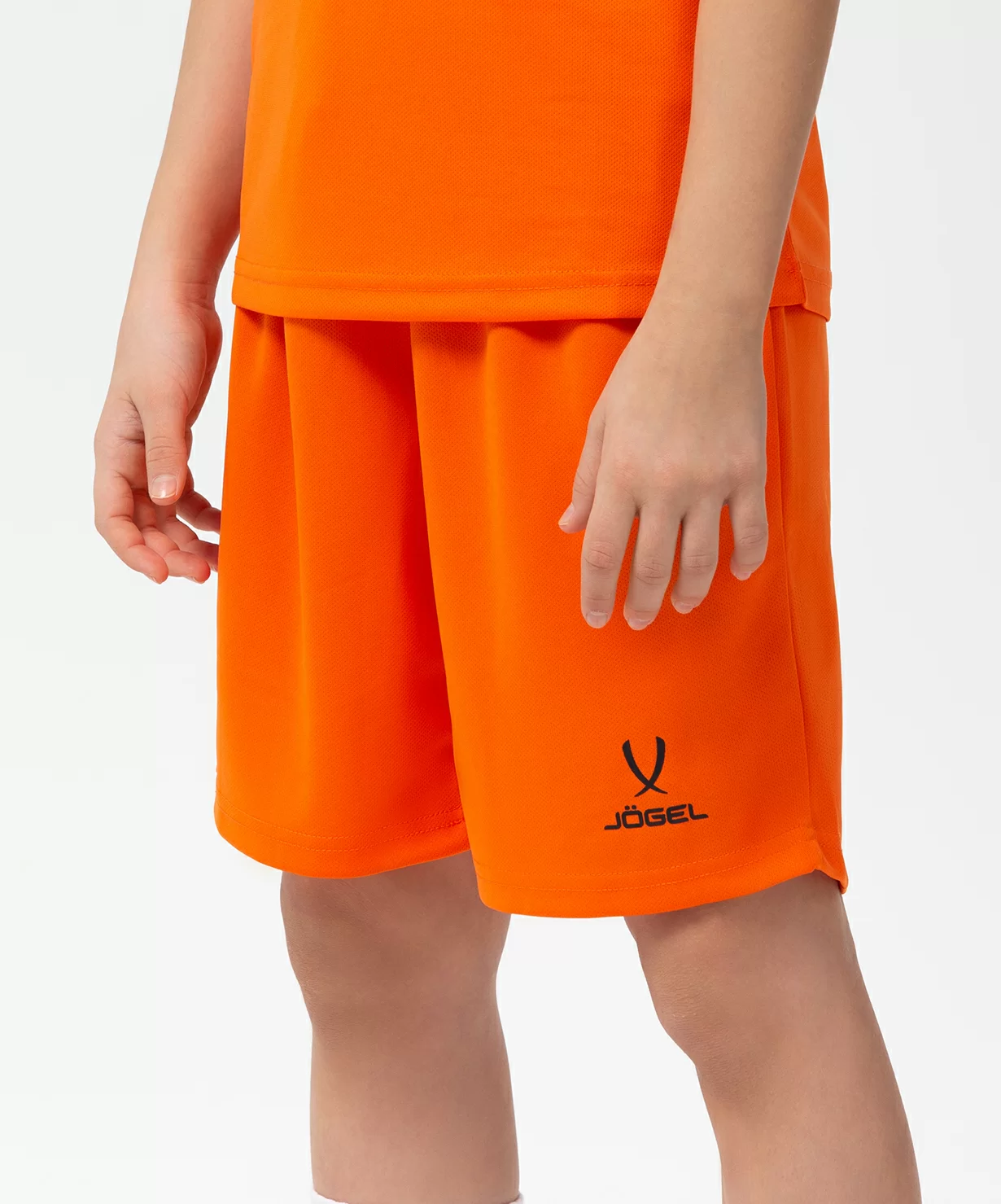Реальное фото Шорты баскетбольные Camp Basic, оранжевый, детский Jögel от магазина СпортЕВ