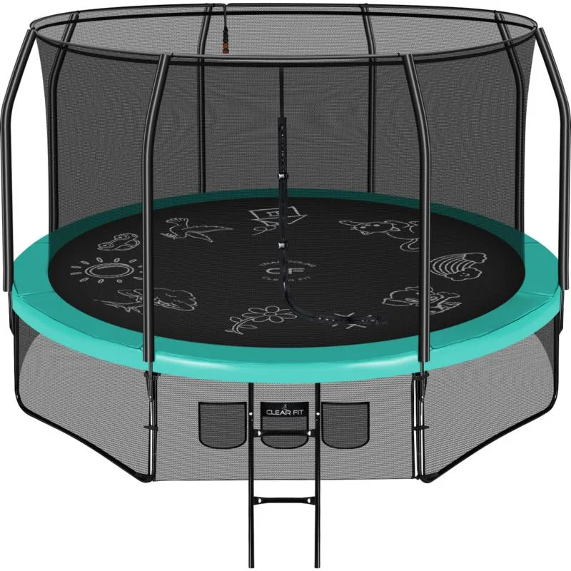 Реальное фото Каркасный батут Clear Fit FamilyHop 10Ft от магазина Спортев