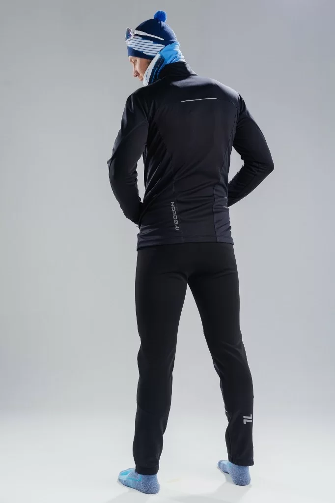 Реальное фото Куртка разминочная Nordski Active black NSM483101 от магазина СпортЕВ