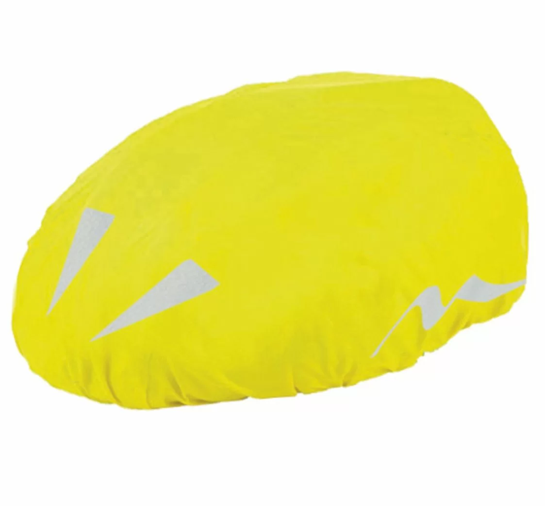Реальное фото Чехол д/шлема M-Wave  дышащ. светоотраж. желтый 5-120998 от магазина Спортев