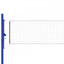 Сетка волейбол d-3.0 мм яч.100*100 1,0*9,5 м ПП обш. с 4-х сторон, верх и низ лента 5 см белый 0396