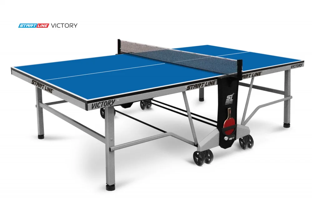 Стол теннисный VICTORY Синий Реальное фото Стол теннисный VICTORY Синий от магазина Спортев