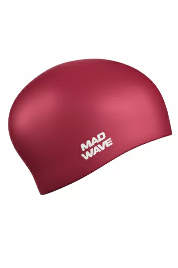 Реальное фото Шапочка для плавания Mad Wave Long Hair Silicone M0511 01 0 25W от магазина Спортев