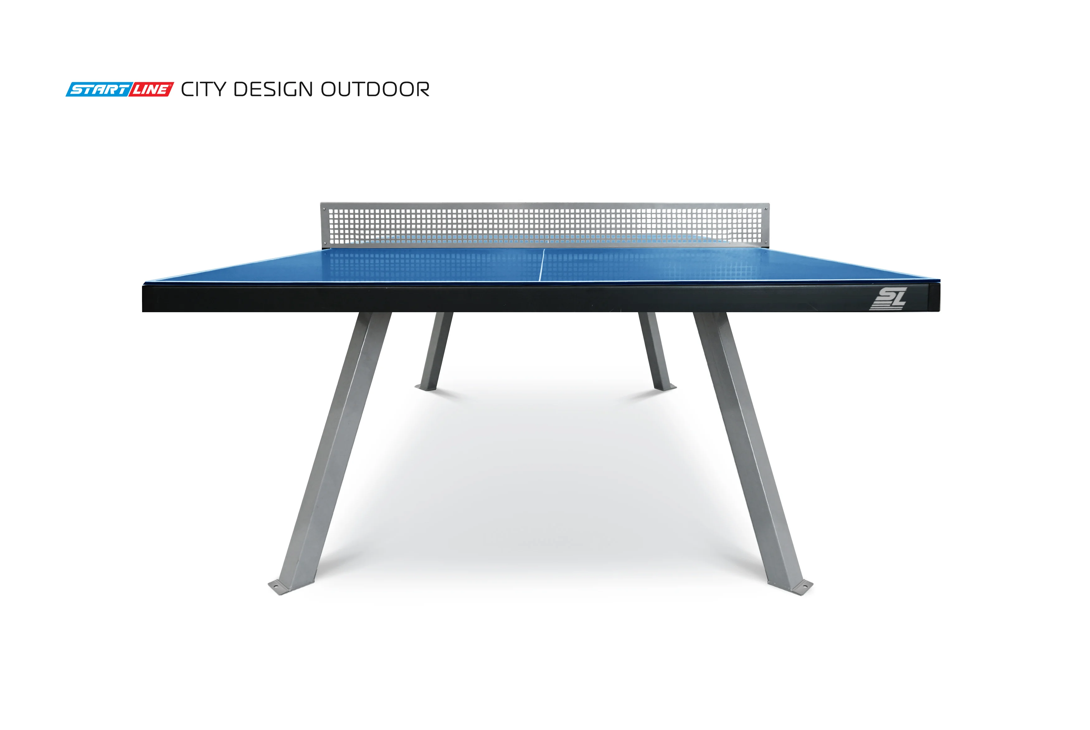 Реальное фото Стол теннисный City DESIGN Всепогодный Синий от магазина Спортев