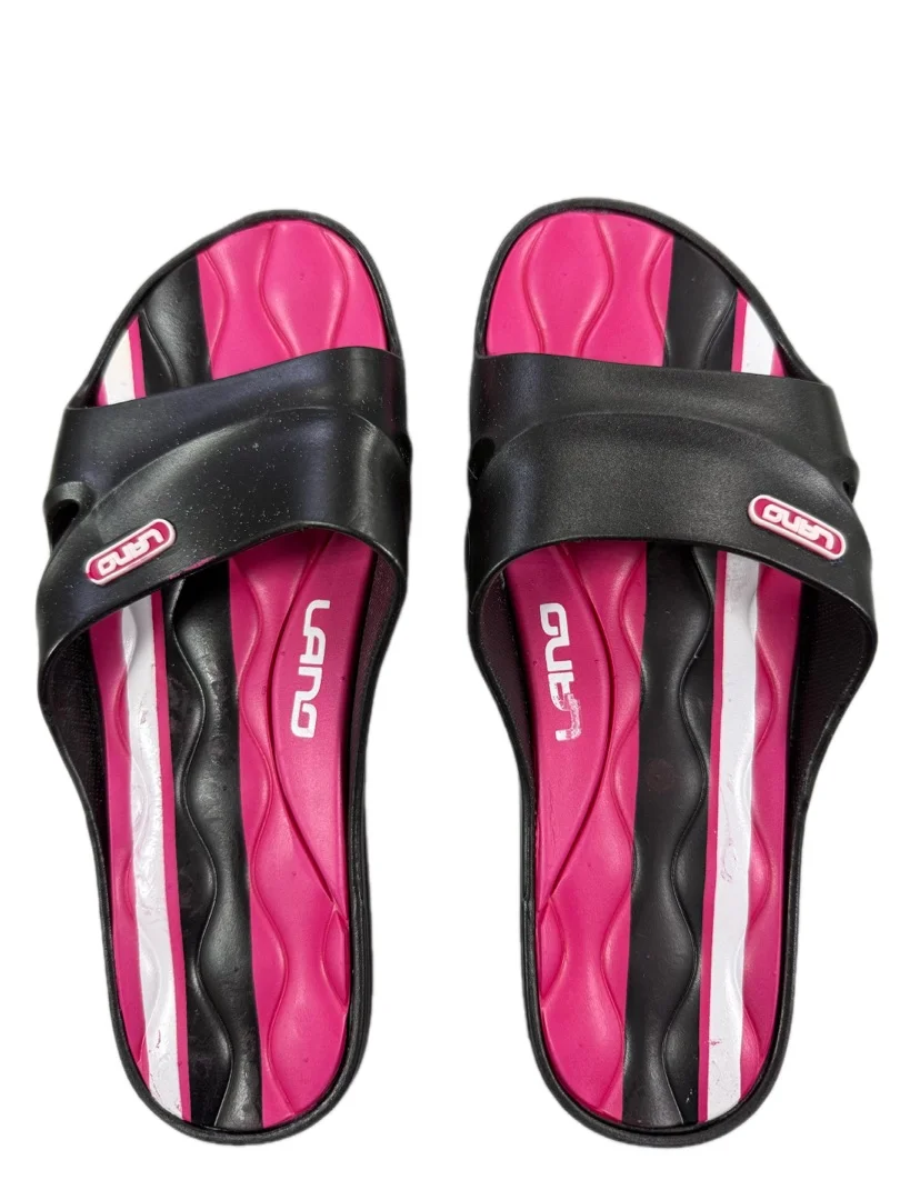 Реальное фото Шлепанцы Lano женские черный KL-3-2246-1 от магазина Спортев