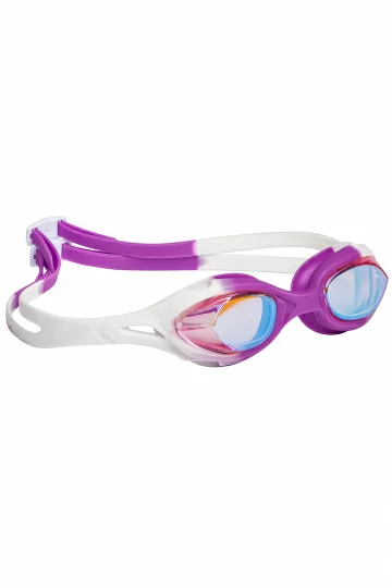 Реальное фото Очки для плавания Mad Wave Junior Rocket Rainbow violet M0430 09 0 09W от магазина СпортЕВ