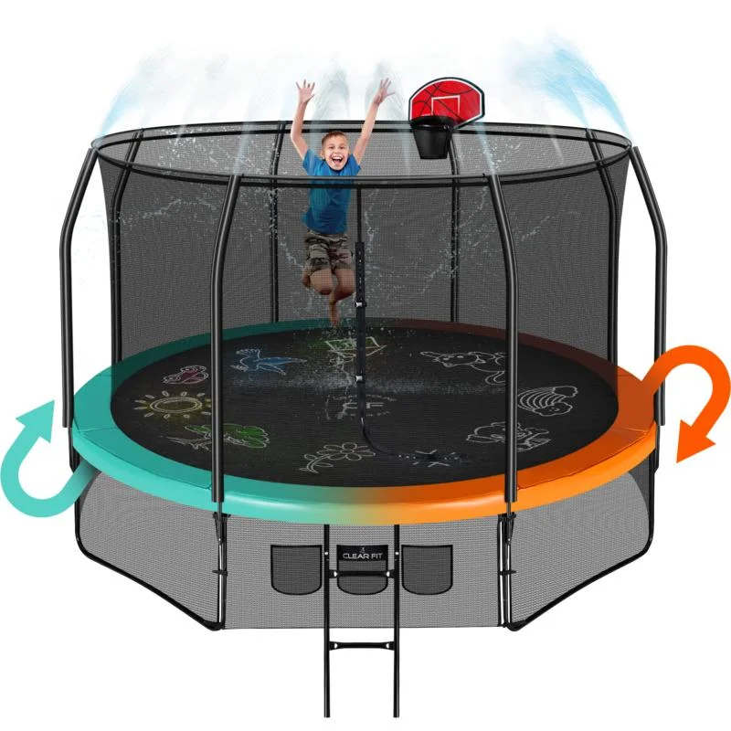 Реальное фото Каркасный батут Clear Fit FamilyHop 10Ft от магазина Спортев