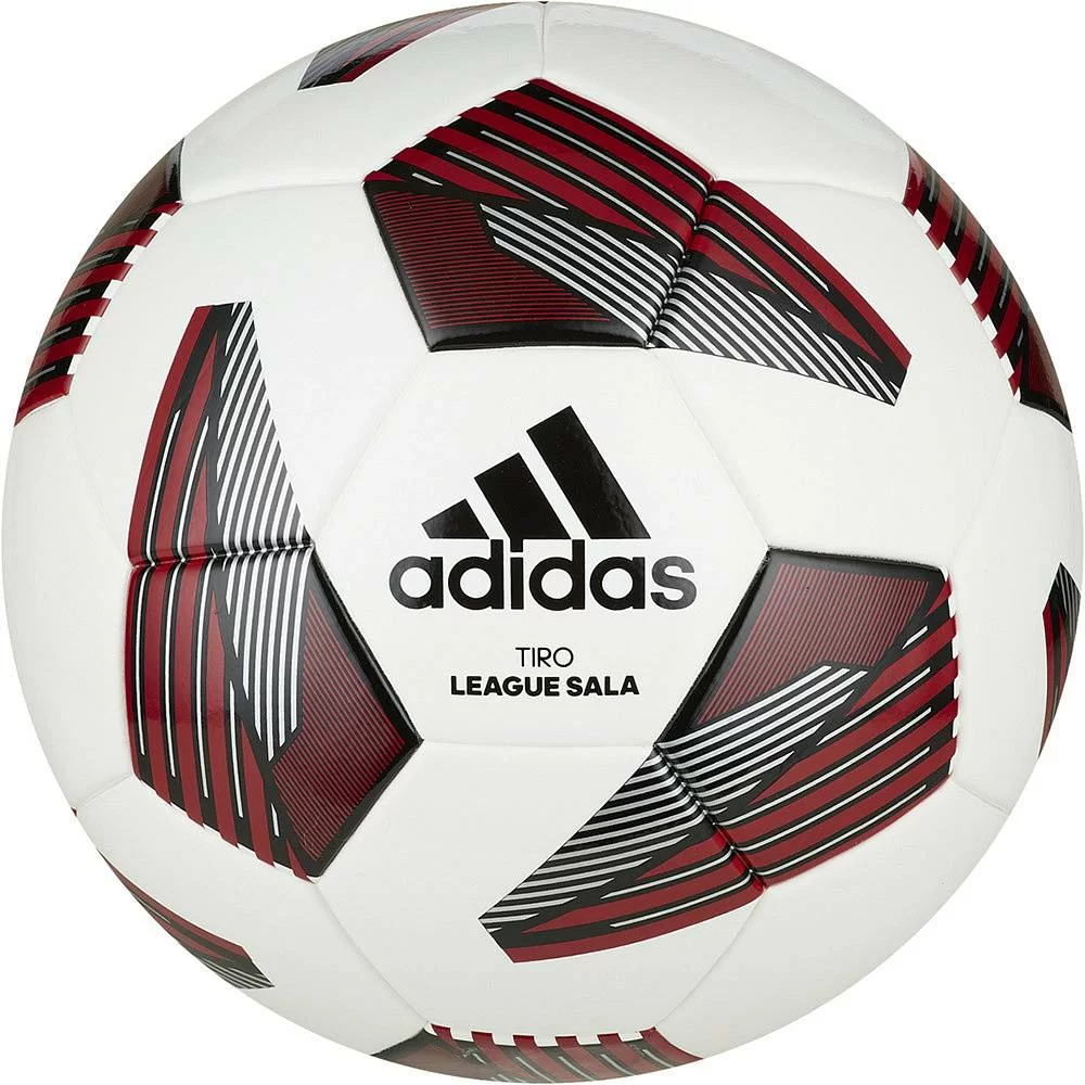 Реальное фото Мяч футзальный Adidas Tiro League Sala №4 бело-красно-черный FS0363 от магазина СпортЕВ