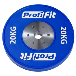 Диск профессиональный обрезиненный (цветной) D51 мм PROFI-FIT 20 кг