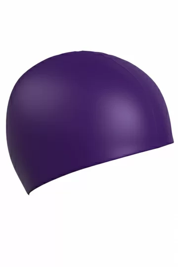 Реальное фото Шапочка для плавания Mad Wave Standard Silicone Cap фиолетовый 9973 0 19 от магазина Спортев