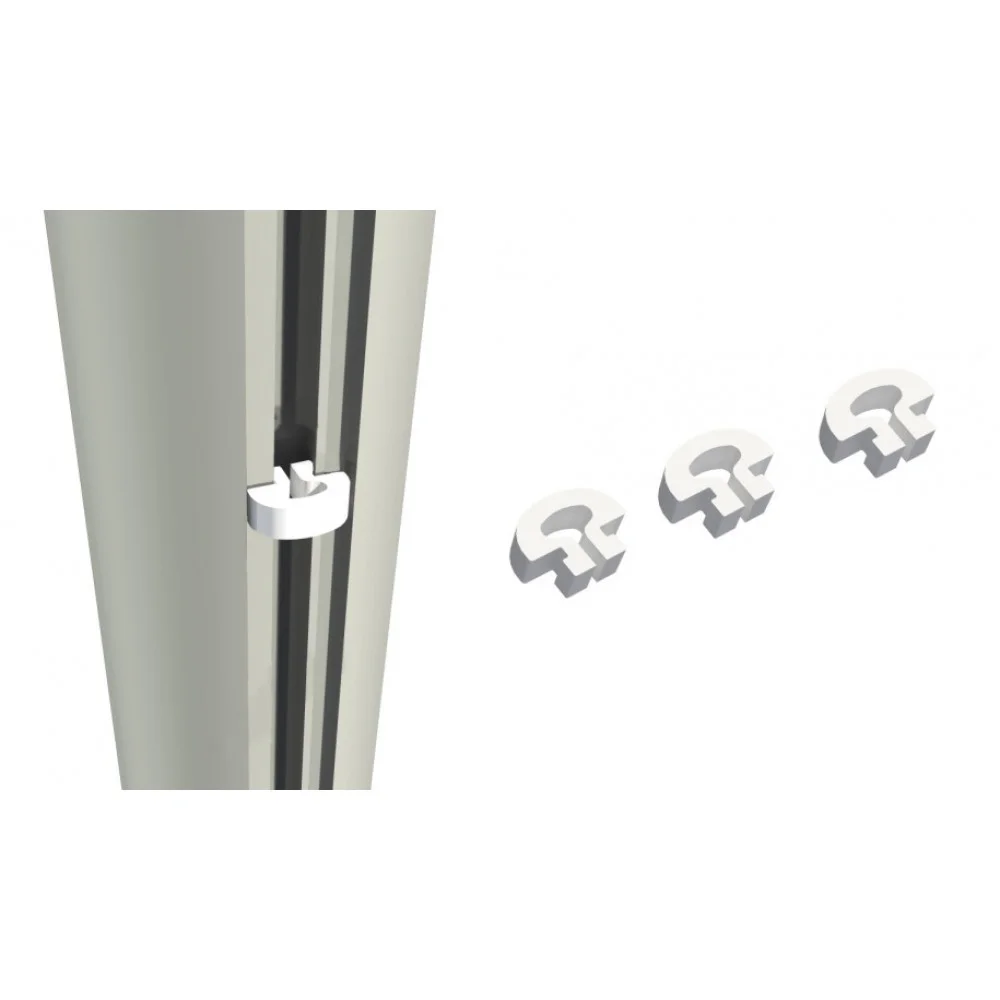 Реальное фото Комплект держателей (клипс) для сетки №2 (25 шт) от магазина Спортев