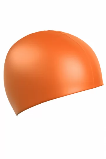 Реальное фото Шапочка для плавания Mad Wave Standard Silicone Cap оранжевый 9973 0 07 от магазина Спортев