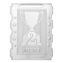 Медаль MZ 135-65/S 2 место (50х65мм, s-2мм)