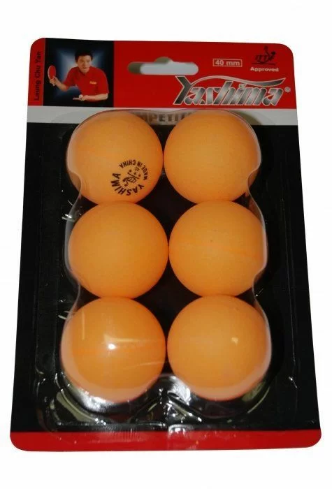 Реальное фото Мяч для настольного тенниса Yashima 2* 40 мм (1 шт) оранж 31012Р от магазина СпортЕВ