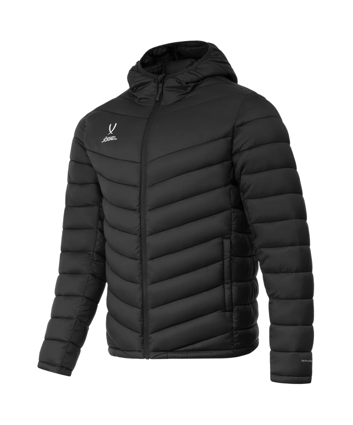 Реальное фото Куртка утепленная ESSENTIAL PerFormPROOF Light Padded Jacket, черный Jögel от магазина Спортев