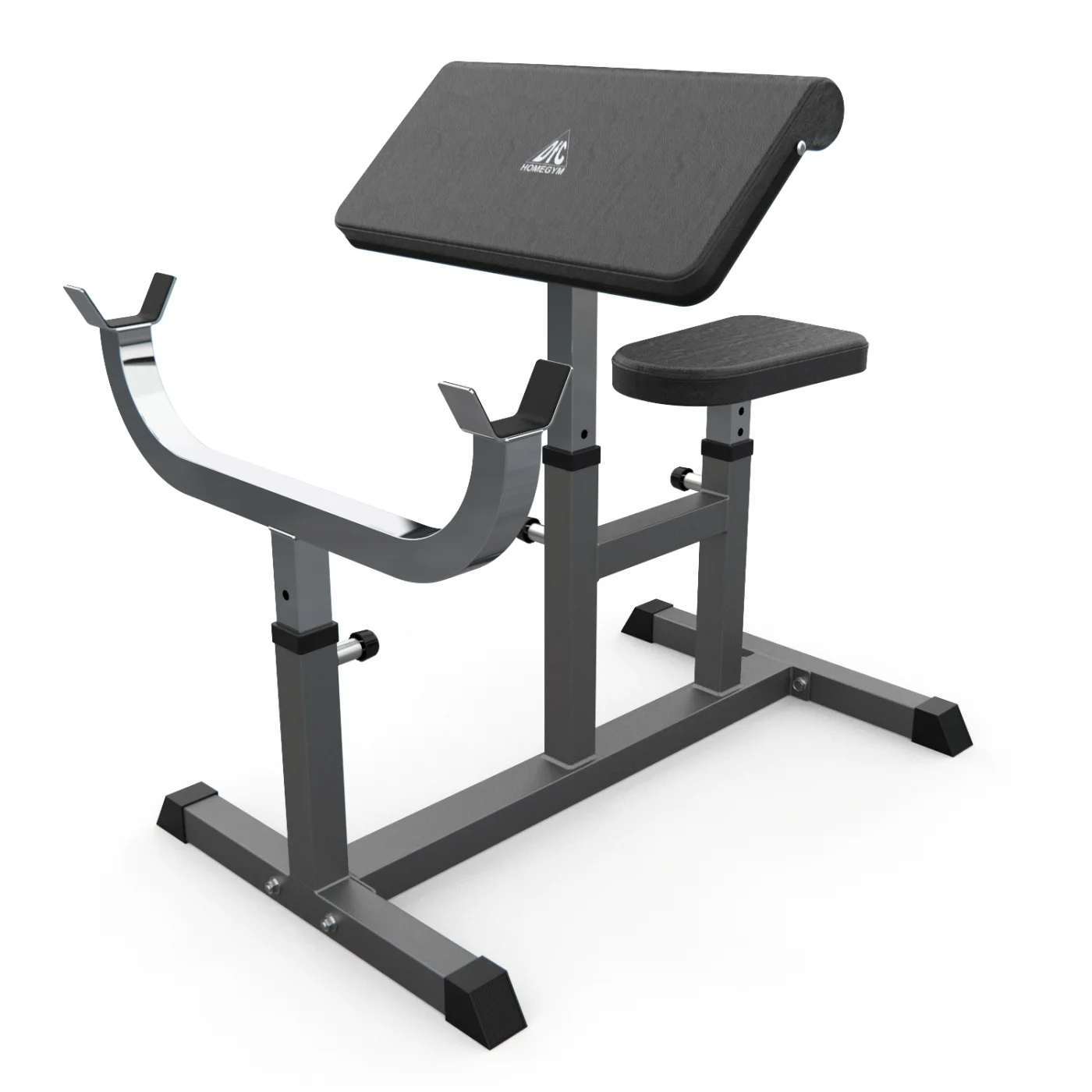 Реальное фото Скамья Скотта DFC Homegym UB009G серый от магазина Спортев