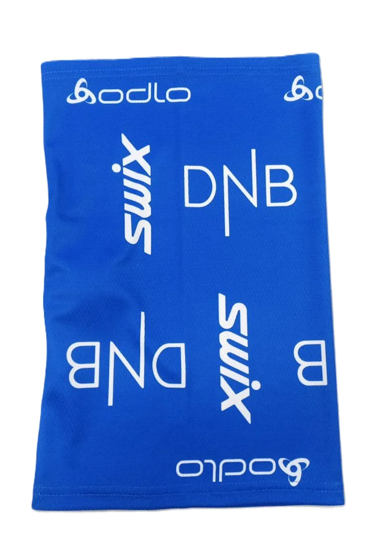 Реальное фото Шарф-труба с лого DnB синий от магазина Спортев