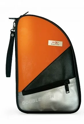 Реальное фото Чехол для теннисной ракетки Double Fish R 02 оранжевый от магазина СпортЕВ