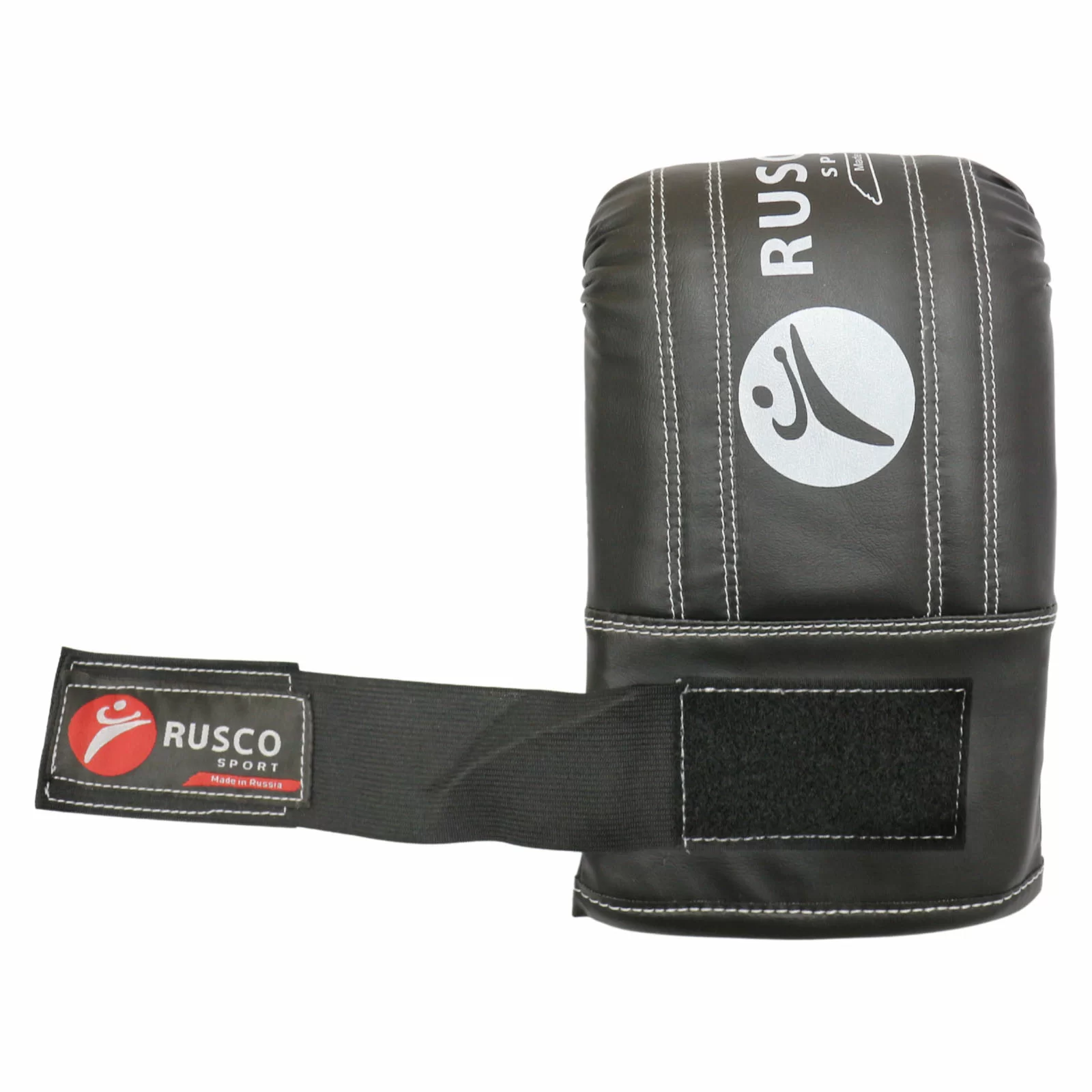 Реальное фото Перчатки снарядные Rusco Sport черный 0224 от магазина СпортЕВ