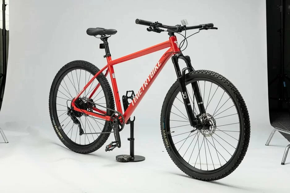 Реальное фото Велосипед Timetry TT251 27.5" 10 скор. красный от магазина Спортев