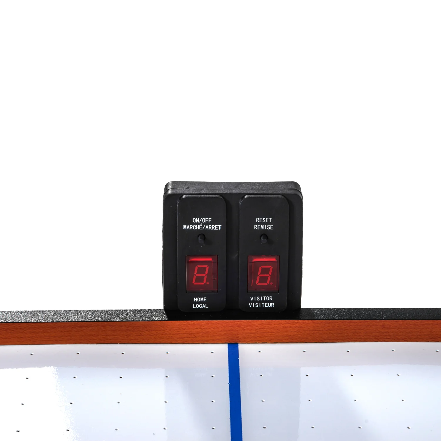 Реальное фото Игровой стол - аэрохоккей DFC LION PRO эл.счетчик HM-AT-36004 от магазина Спортев