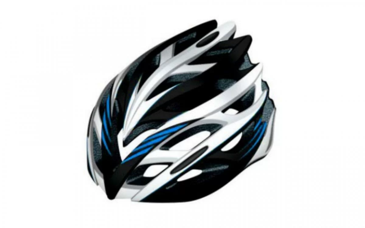 Реальное фото Шлем FSD-HL008 синий/черный/белый 600313 от магазина СпортЕВ