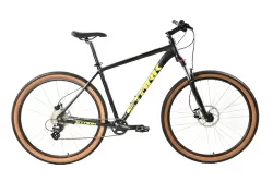 Велосипед Stark Hunter 29.3 HD (2024) черный/кислотно-желтый