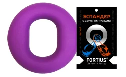 Эспандер кистевой с двумя нагрузками 5-15 кг Fortius фиолетовый H220701-05-15T