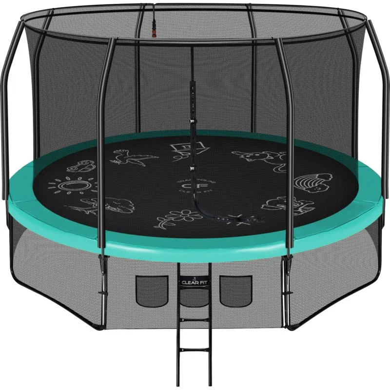Реальное фото Каркасный батут Clear Fit FamilyHop 14Ft от магазина Спортев
