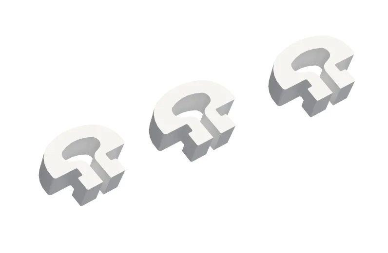 Реальное фото Комплект держателей (клипс) для сетки №2 (25 шт) от магазина Спортев