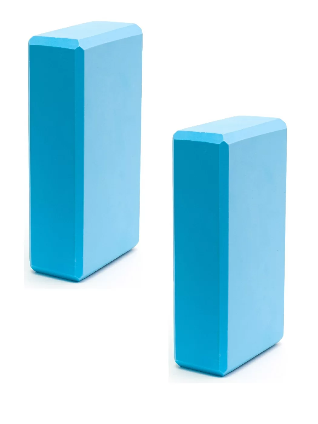 Реальное фото Набор йога блоков полумягких BE300-1(E40571) (2шт) голубые 10021654 от магазина СпортЕВ